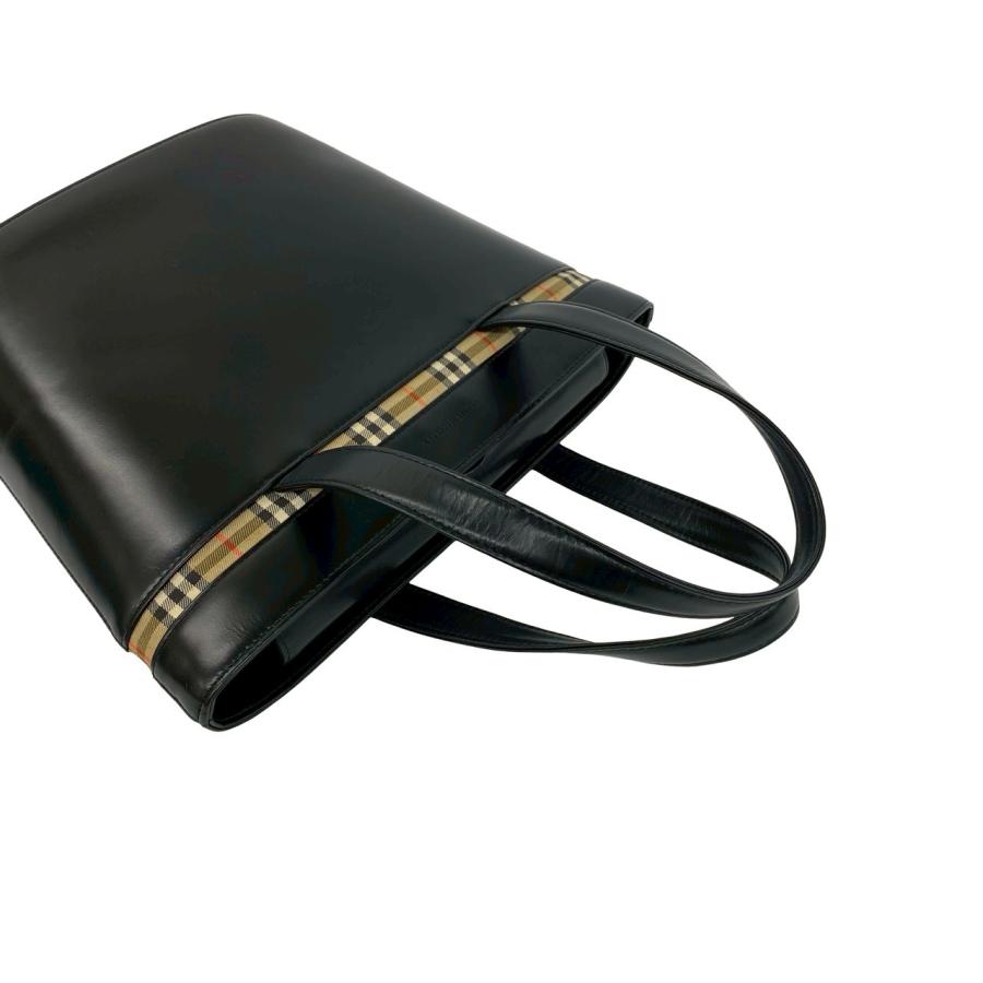 BURBERRY（バーバリー） 極 美品 ノバチェック 柄 ロゴ 刻印 カーフ