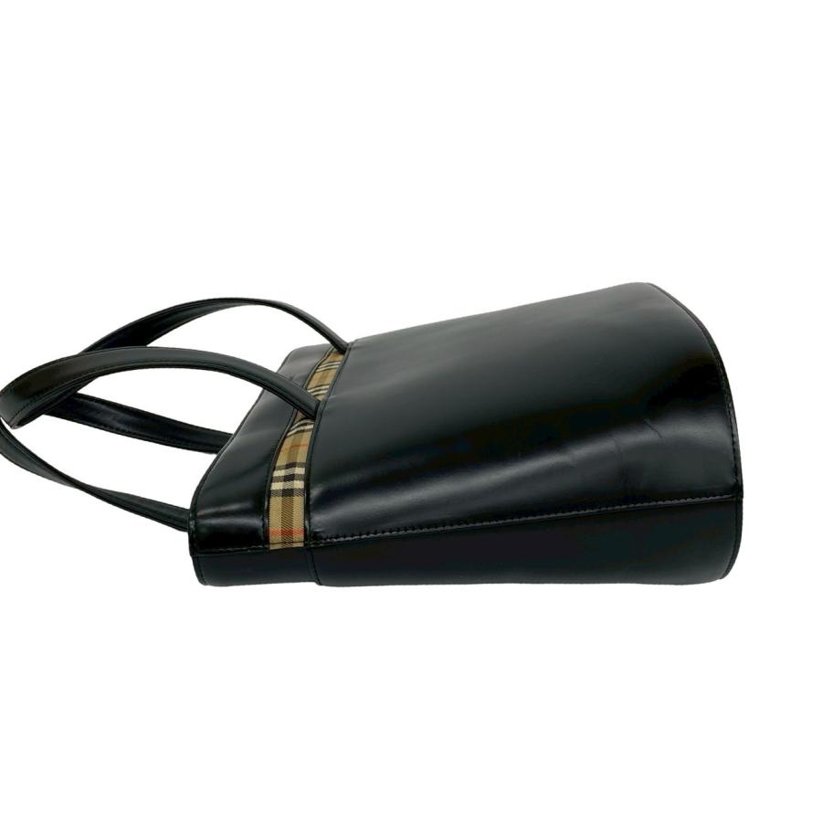 BURBERRY（バーバリー） 極 美品 ノバチェック 柄 ロゴ 刻印 カーフ