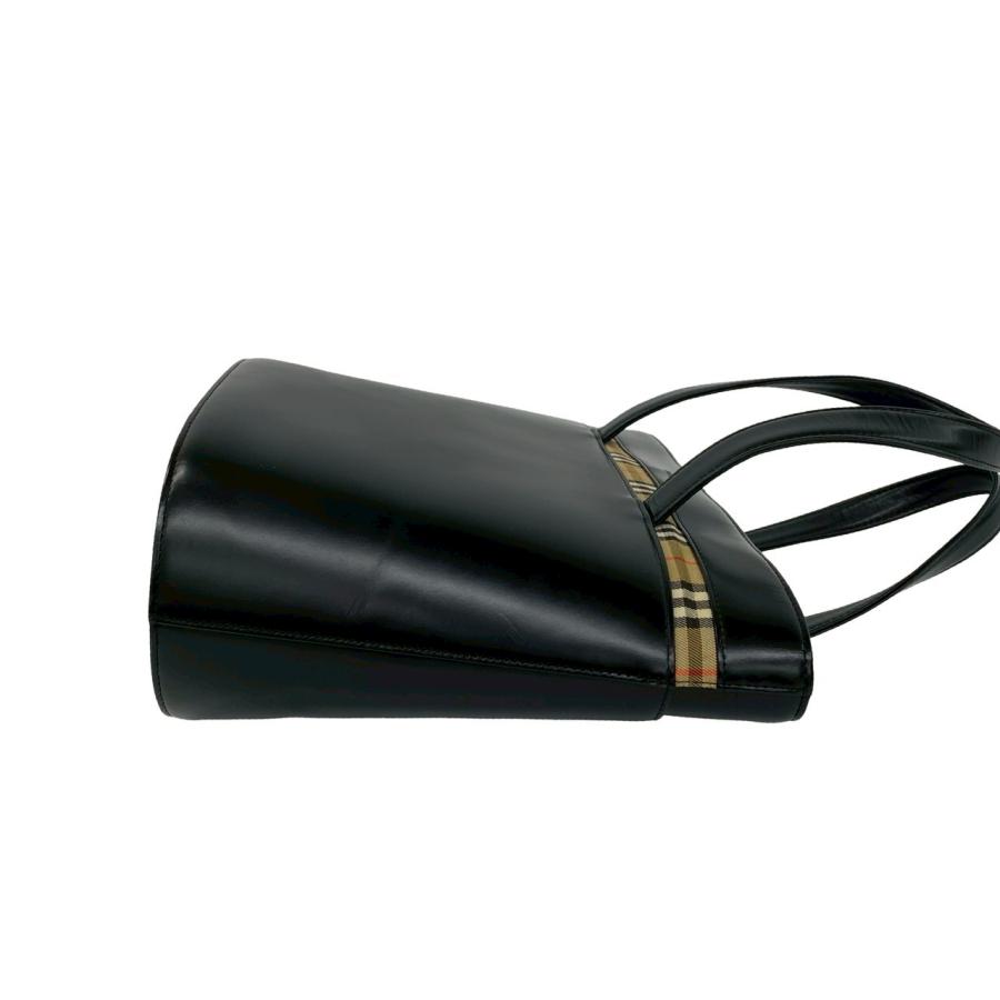 BURBERRY（バーバリー） 極 美品 ノバチェック 柄 ロゴ 刻印 カーフ