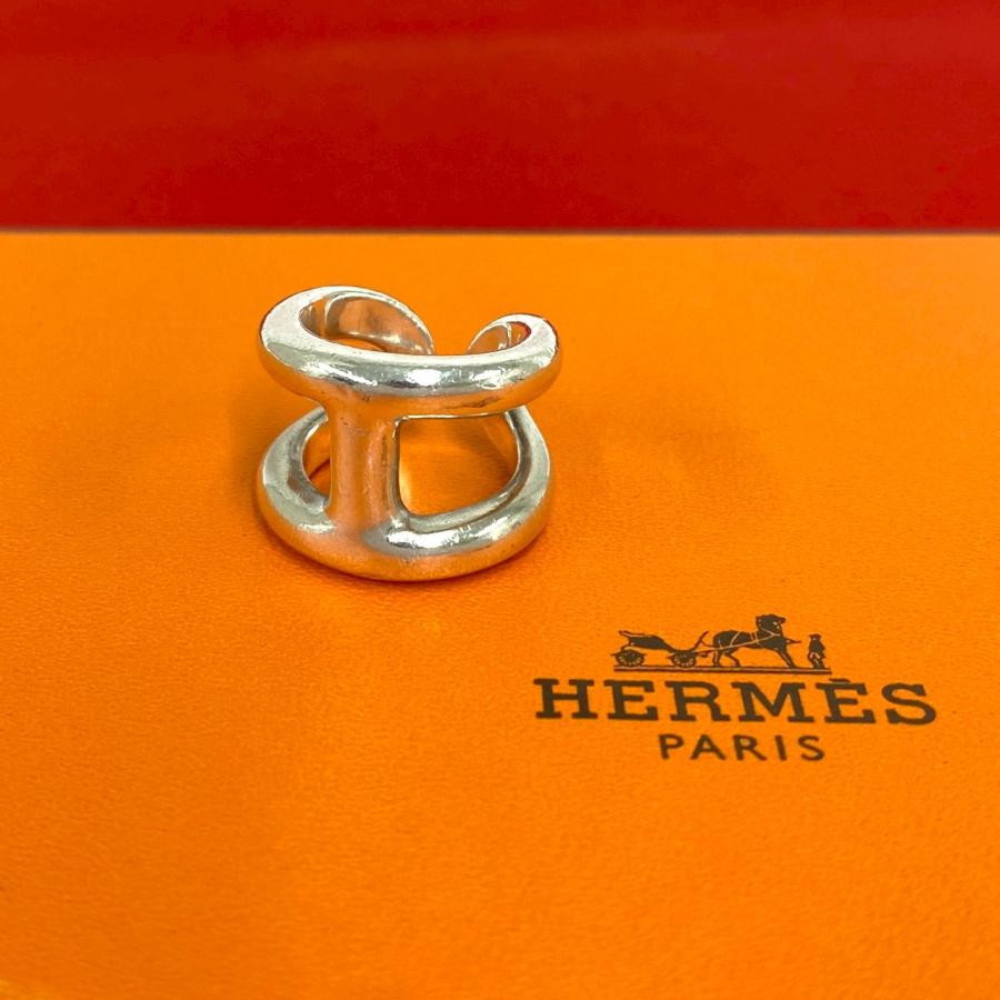 HERMES（エルメス） 極 美品 オスモズ リング シルバー925 指輪 8号