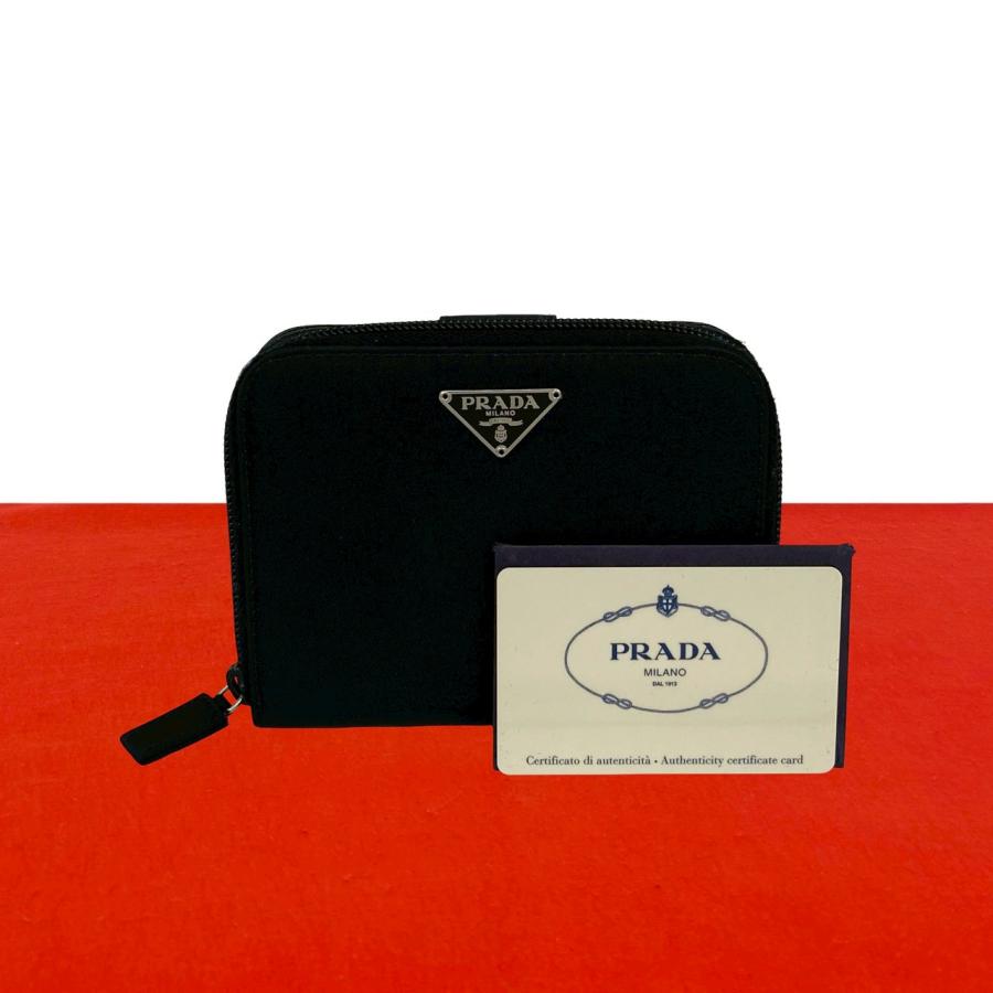 PRADA（プラダ） 極 美品 三角ロゴ 金具 サフィアーノ レザー テスート