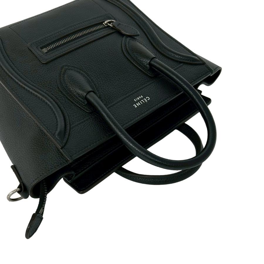 CELINE（セリーヌ） 極 美品 ラゲージ ナノショッパー レザー 本革