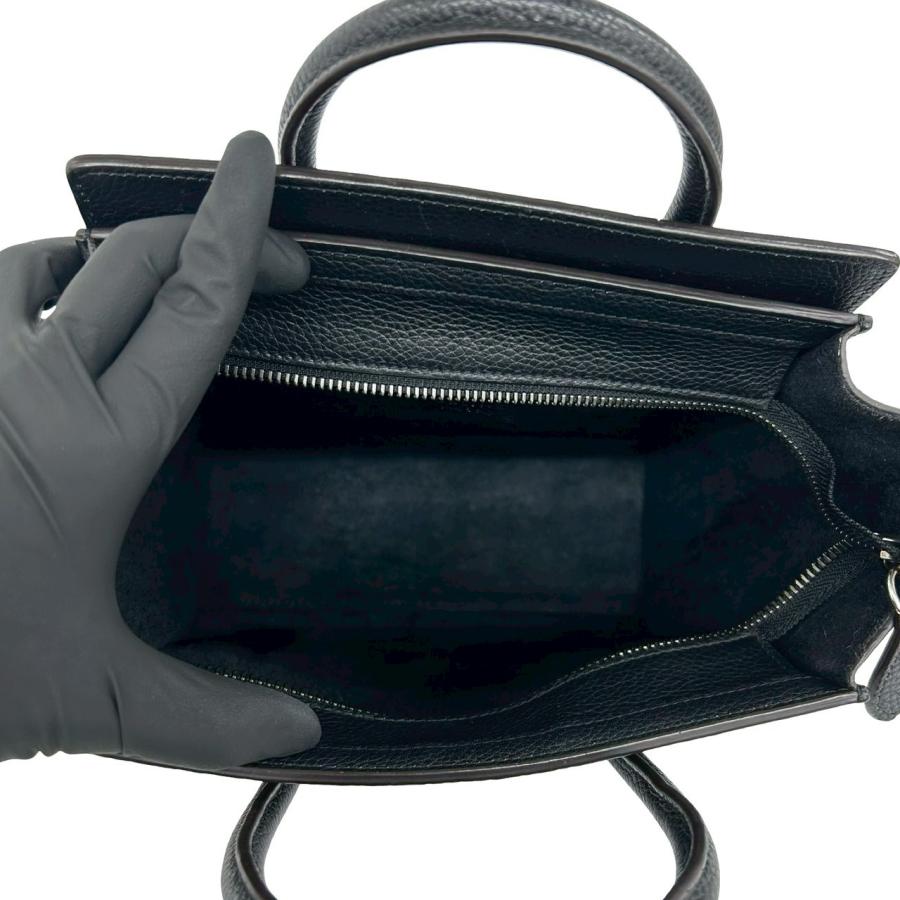 CELINE（セリーヌ） 極 美品 ラゲージ ナノショッパー レザー 本革