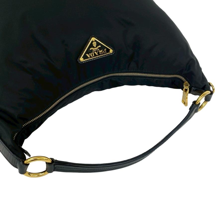 PRADA（プラダ） 極 美品 三角ロゴ 金具 ナイロン レザー 本革 ワン