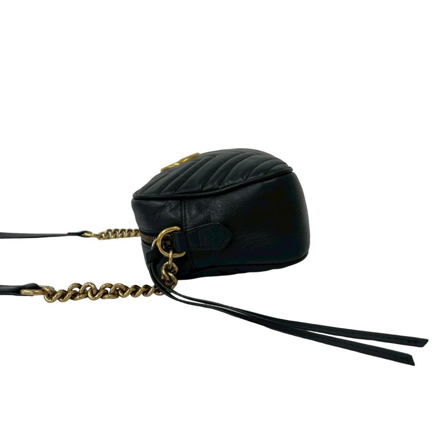 新品　GUCCI グッチ GGマーモント ショルダーバッグ GUCCI（グッチ） 極 美品 箱 袋付き GGマーモント ロゴ 金具