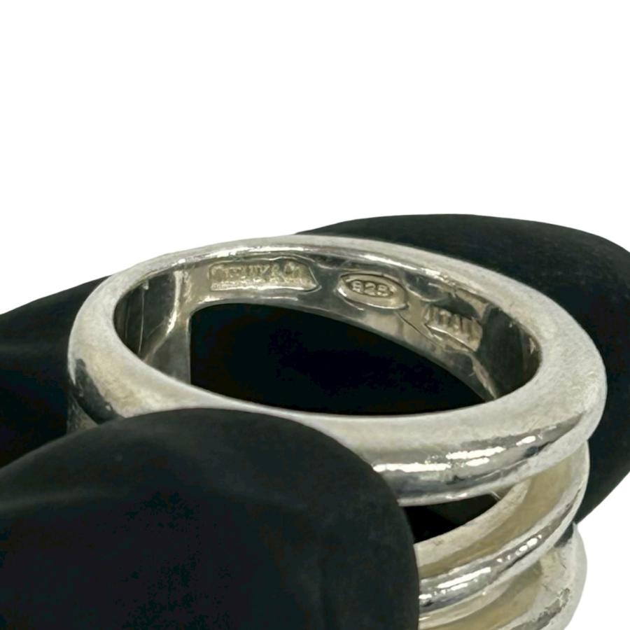 極 美品 TIFFANY&Co. ティファニー ダイアゴナル リング シルバー925 指輪 10.5号 アクセサリー シルバー 45337 TIFFANY&Co.（ティファニー） 極 美品 ダイアゴナル リング シルバー