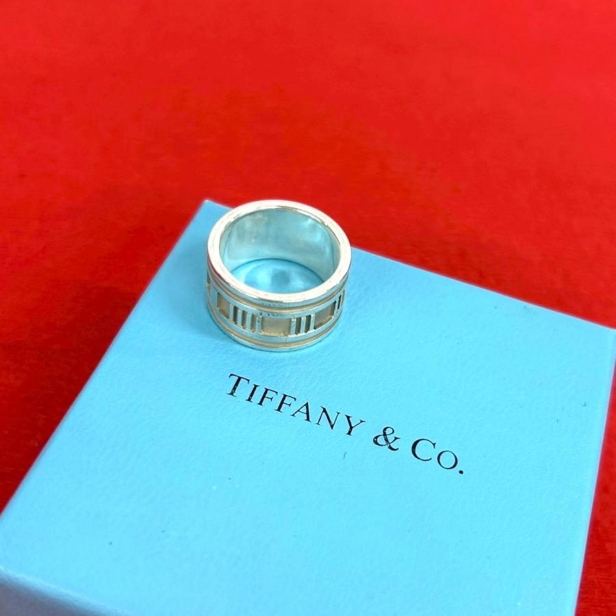 極 美品 TIFFANY&Co. ティファニー ヴィンテージ アトラス ワイド リング シルバー925 指輪 17号 アクセサリー シルバー 28120 TIFFANY&Co.（ティファニー） 極 美品 ヴィンテージ アトラス ワイド