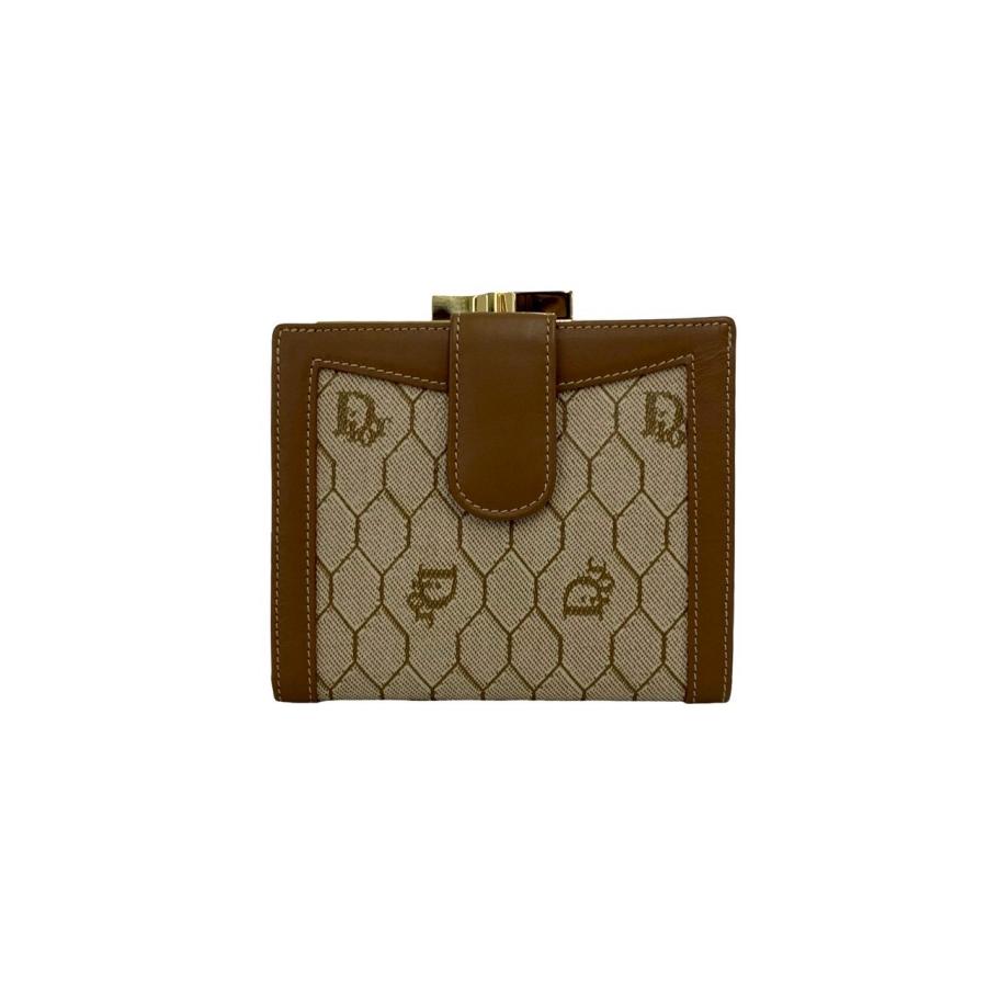 極 美品 Christian Dior ディオール ヴィンテージ ハニカム柄 レザー
