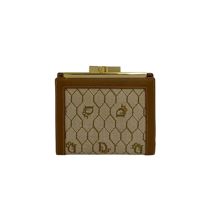 極 美品 Christian Dior ディオール ヴィンテージ ハニカム柄 レザー