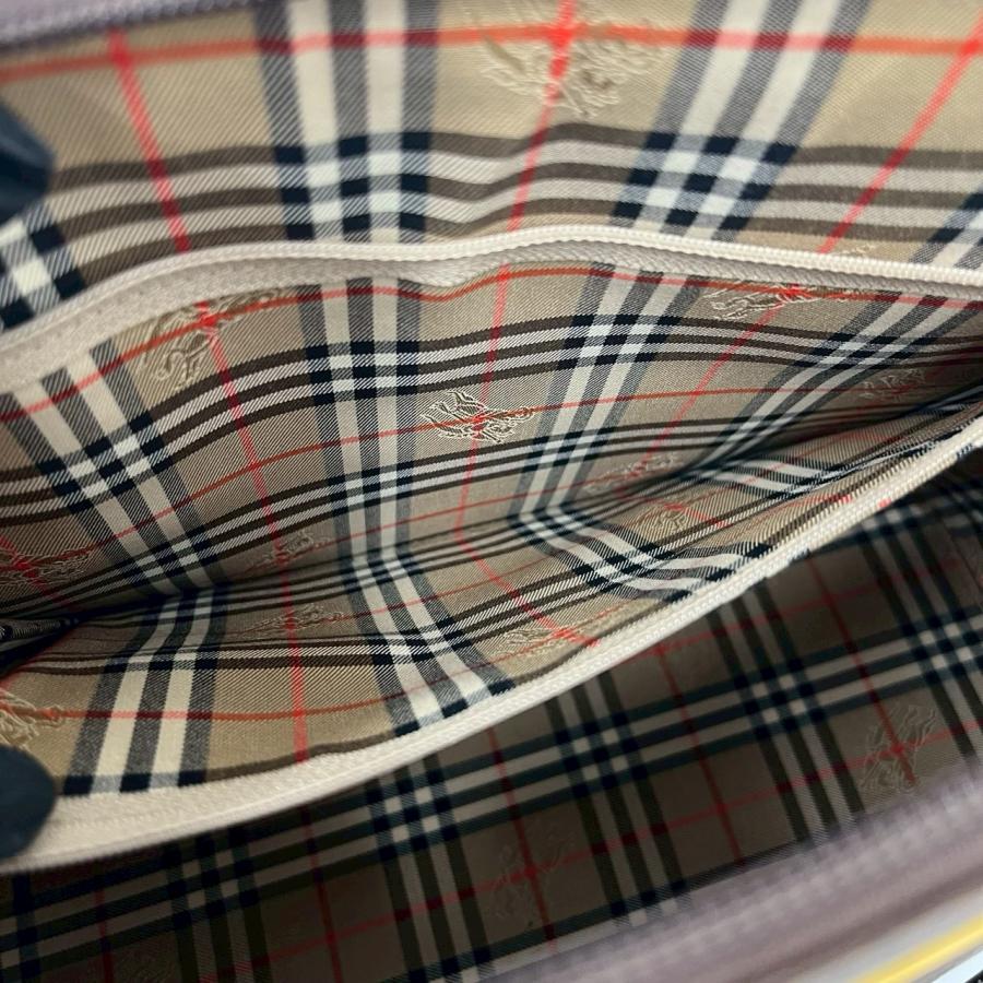 BURBERRY（バーバリー） 極 美品 ノバチェック 柄 ロゴ プレート 金具