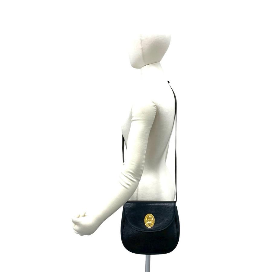 極 美品 Christian Dior クリスチャン ディオール CD ロゴ金具 レザー