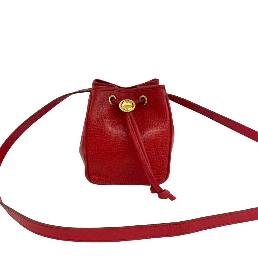 極 美品 Christian Dior クリスチャン ディオール CD ロゴ 金具 レザー