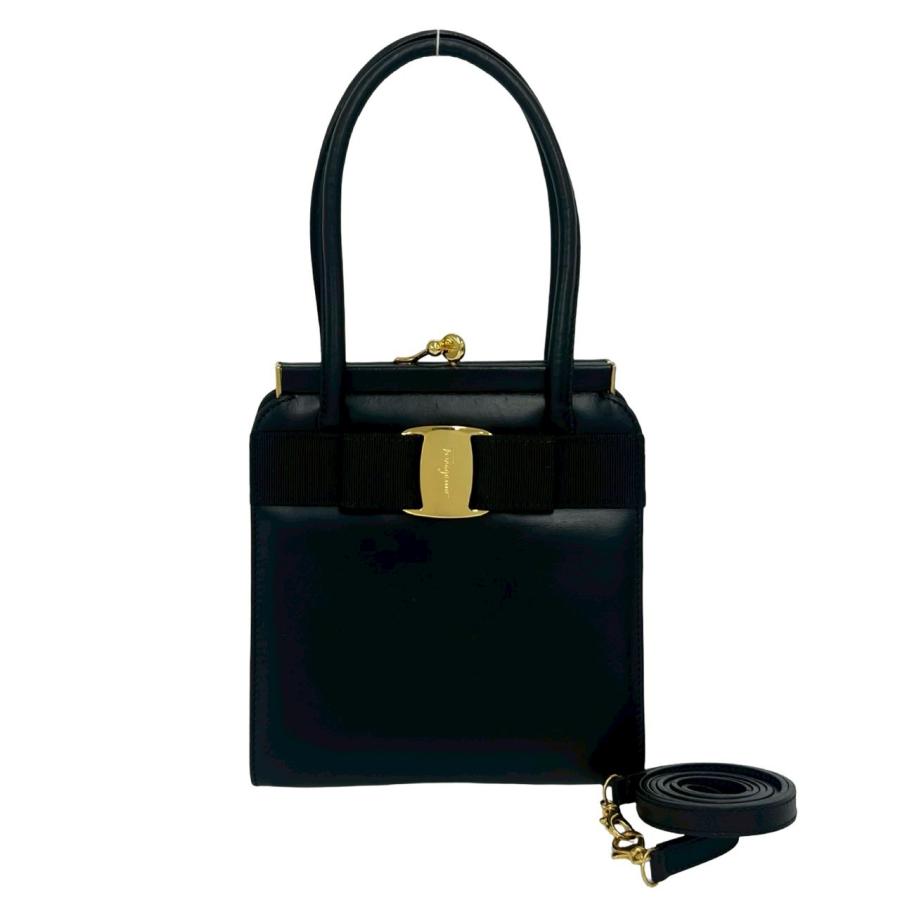 極 美品 Salvatore Ferragamo サルヴァトーレフェラガモ ヴァラリボン