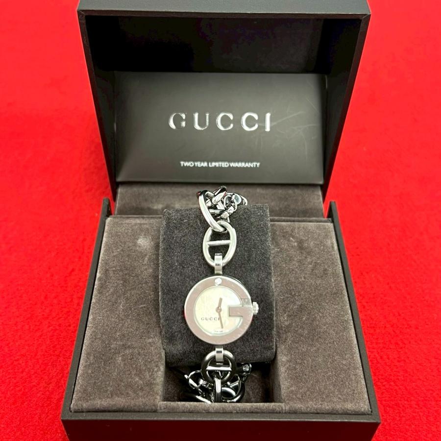 GUCCI（グッチ） 稼働品 極 美品 ロゴ チャーム ステンレススチール