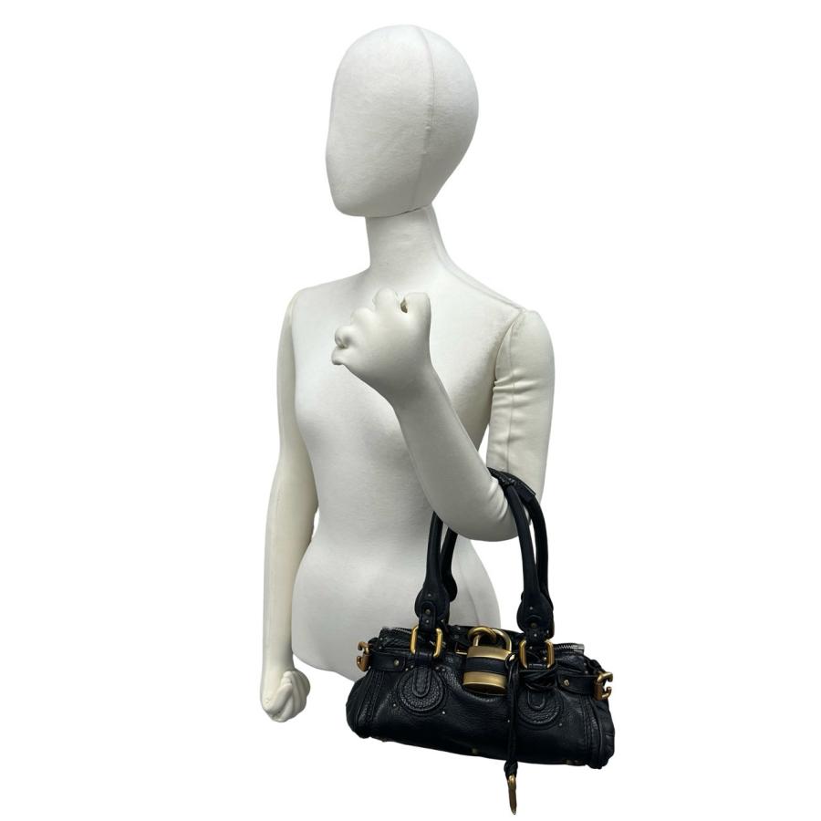 Chloe（クロエ） 極 美品 希少品 鍵 カデナ付き パディントン ロゴ