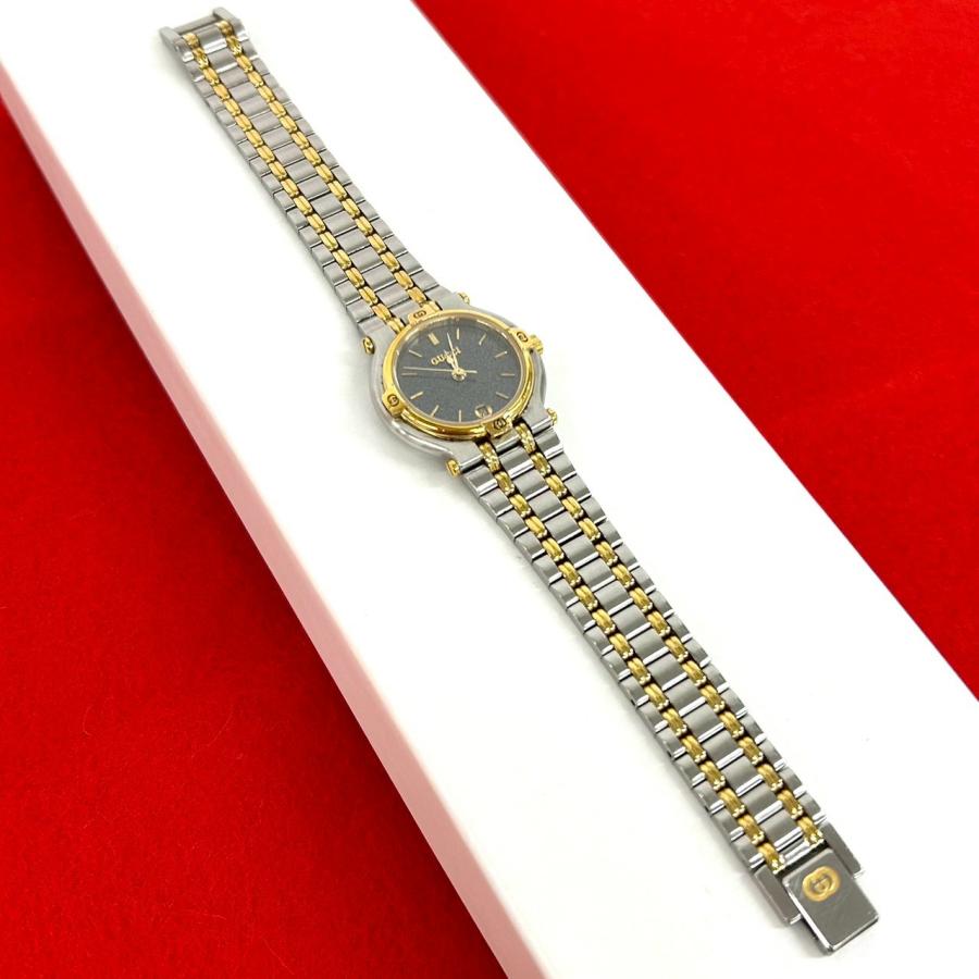 GUCCI（グッチ） 稼働品 極 美品 希少品 9000L ロゴ 刻印 ステンレス