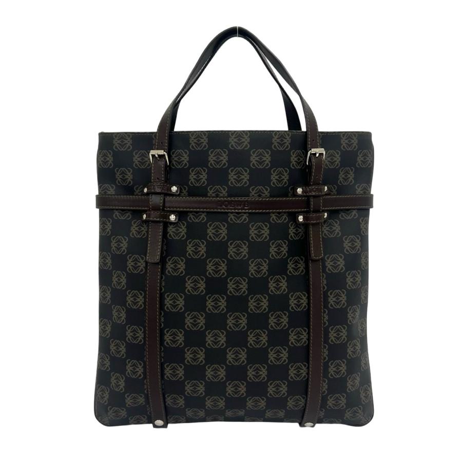 LOEWE（ロエベ） 極 美品 袋付き リピート アナグラム 柄 ロゴ 金具