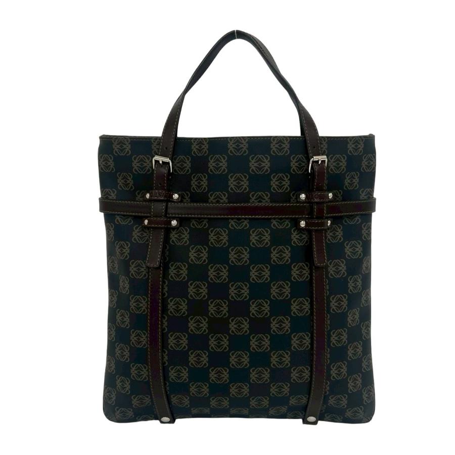 LOEWE（ロエベ） 極 美品 袋付き リピート アナグラム 柄 ロゴ 金具