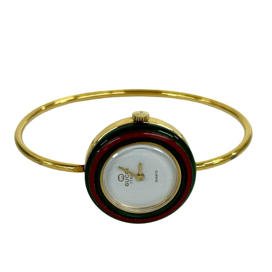 稼働品　GUCCI 腕時計 シェリーライン　ホースビット クォーツ ゴールド GUCCI（グッチ） 稼働品 極 美品 ヴィンテージ チェンジベゼル