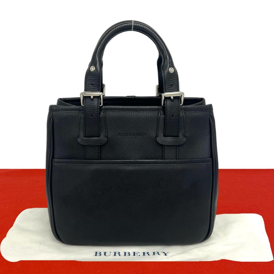 【極美品】バーバリーロンドン　ノバチェック　ハンドバッグ　PVCレザー BURBERRY（バーバリー） 極 美品 袋付き ノバチェック 柄 ロゴ 刻印