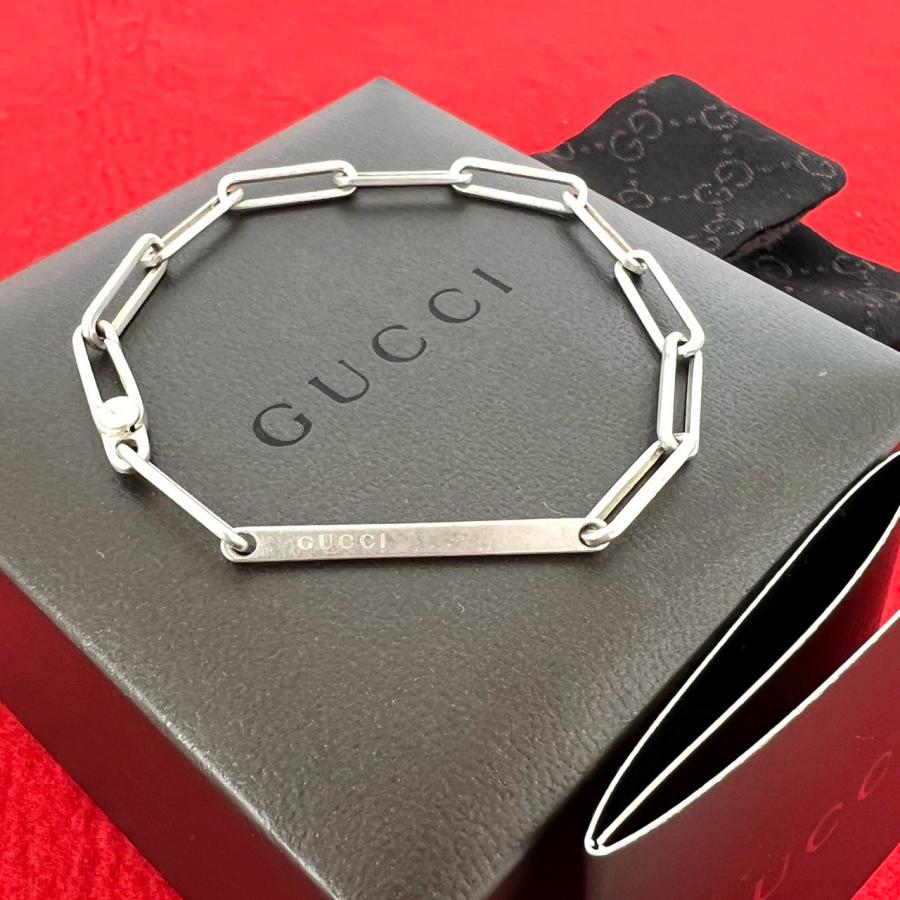 GUCCI（グッチ） 極 美品 希少品 保存箱 袋付き ロゴ プレート