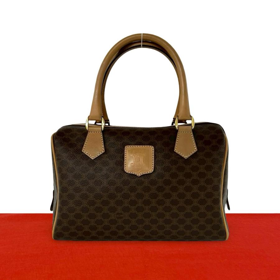 CELINE（セリーヌ） 極 美品 ヴィンテージ マカダム ブラゾン ロゴ 柄 