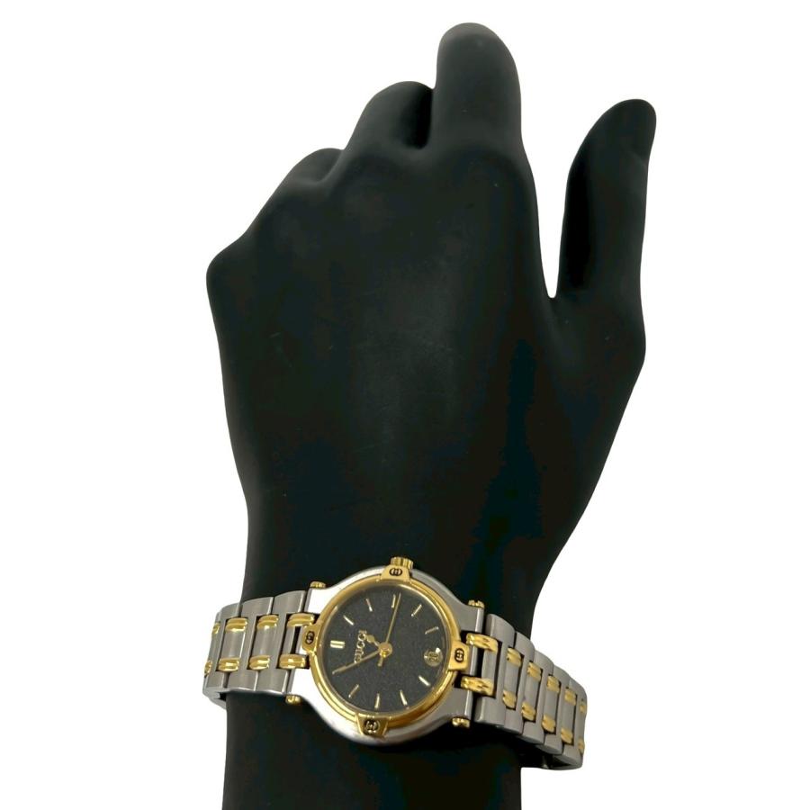 GUCCI（グッチ） 稼働品 極 美品 9000L ロゴ 刻印 ステンレススチール