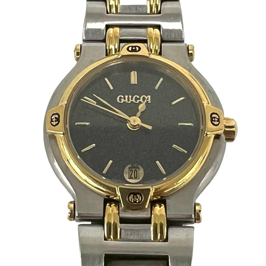 GUCCI（グッチ） 稼働品 極 美品 9000L ロゴ 刻印 ステンレススチール