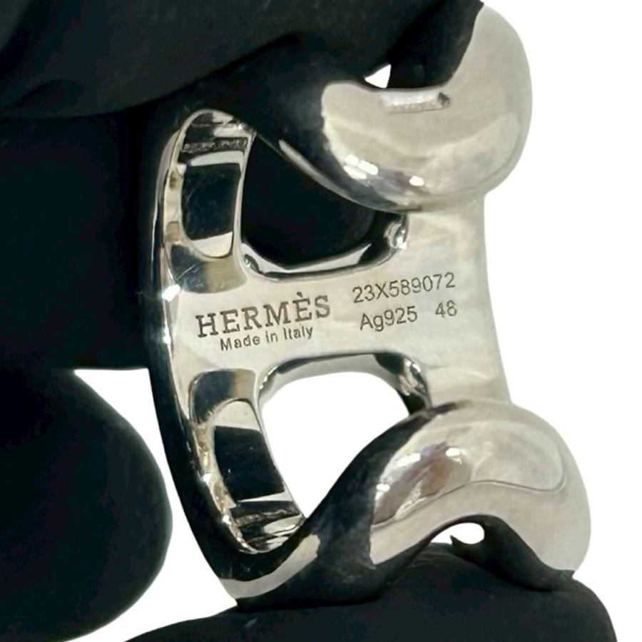 HERMES（エルメス） 極 美品 箱付き オスモズ PM リング シルバー925