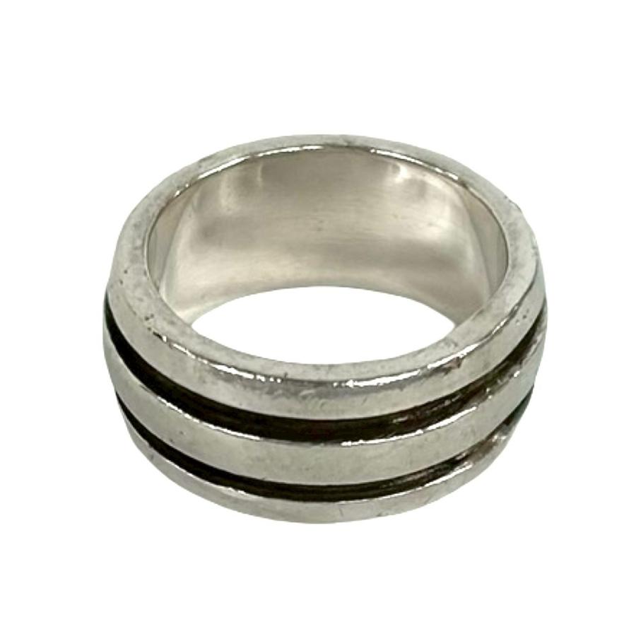 TIFFANY&Co. リング 18号 ダブルライン 90s シルバー925 TIFFANY&Co. リング 18号 ダブルライン 90s シルバー925 TIFFANY&Co