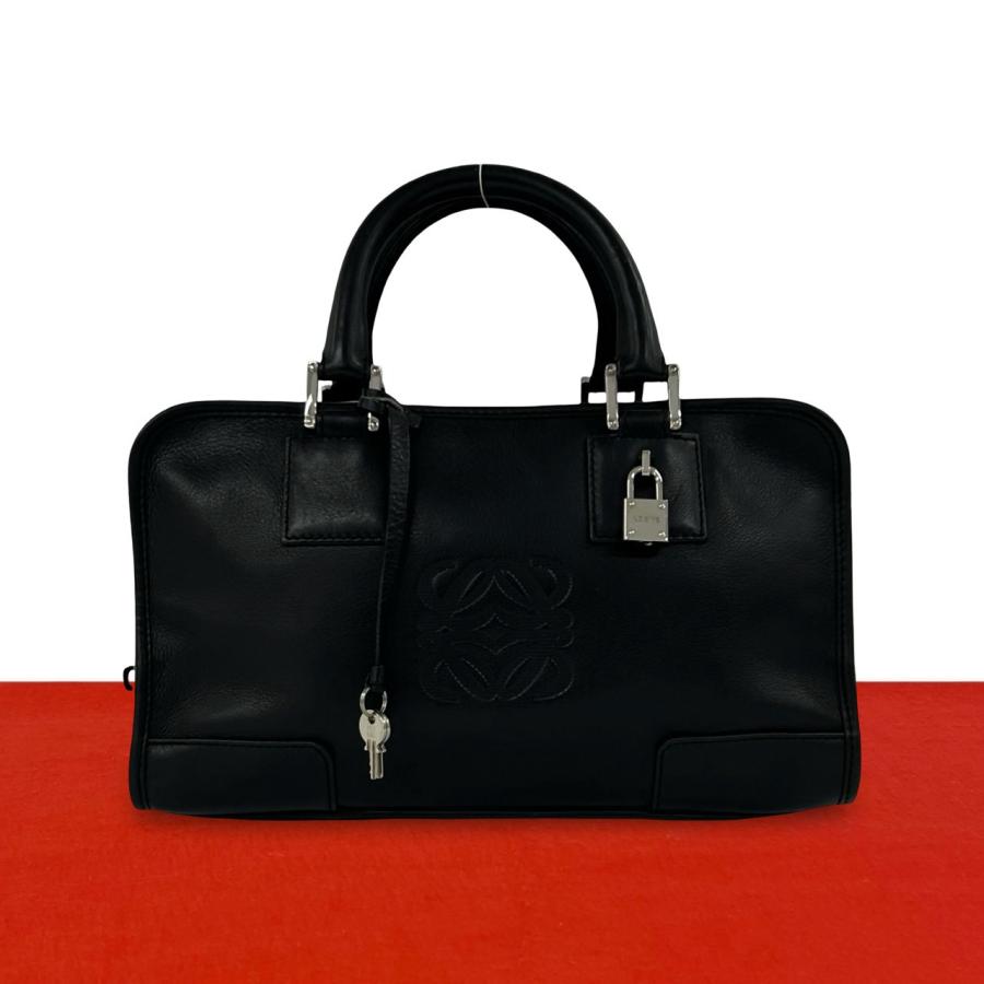LOEWE（ロエベ） 極 美品 アマソナ 28 アナグラム ロゴ レザー 本革
