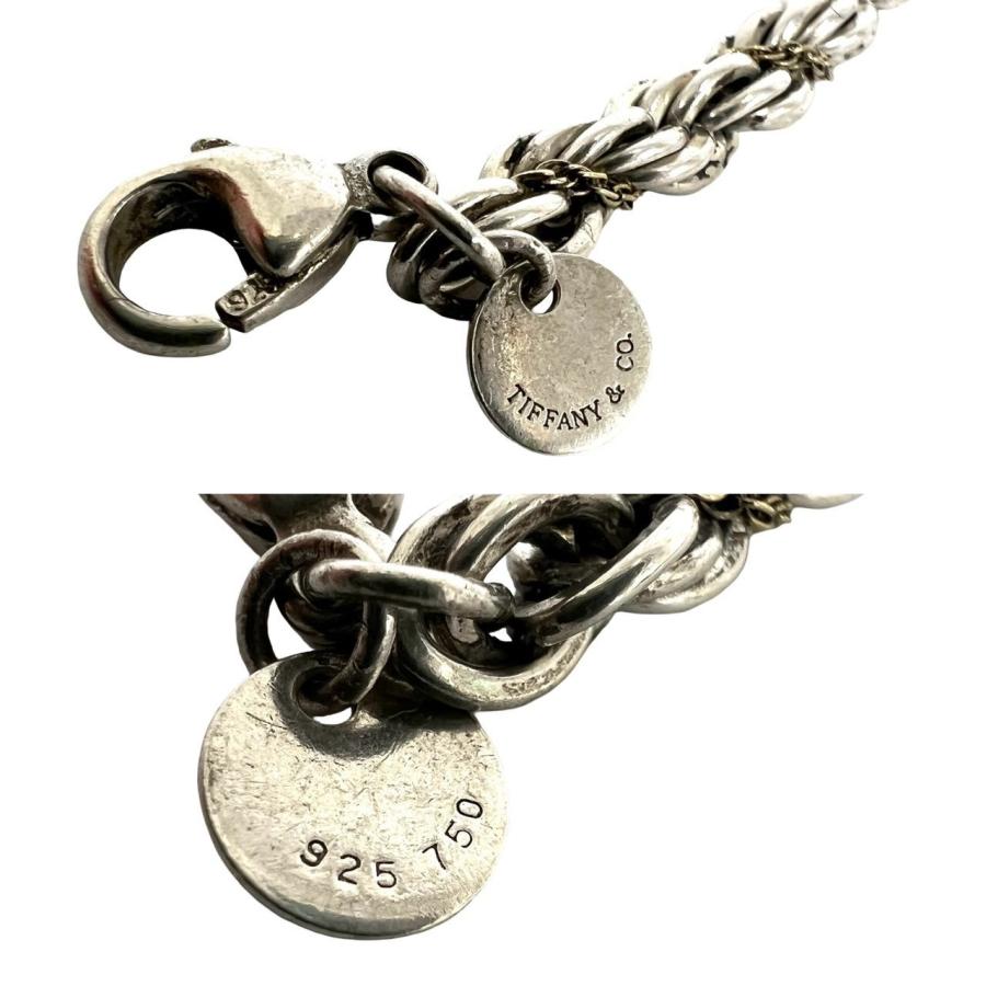 【極美品】ティファニー ツイストロープ ダブルスター ブレスレット SV925 TIFFANY&Co.（ティファニー） 極 美品 ツイストロープ ブレスレット