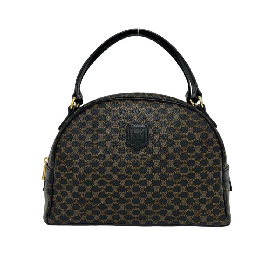 美品 CELINE セリーヌ マカダム柄 パピヨン ボストンバッグ ハンドバッグ CELINE（セリーヌ） 極 美品 ヴィンテージ マカダム ブラゾン 柄