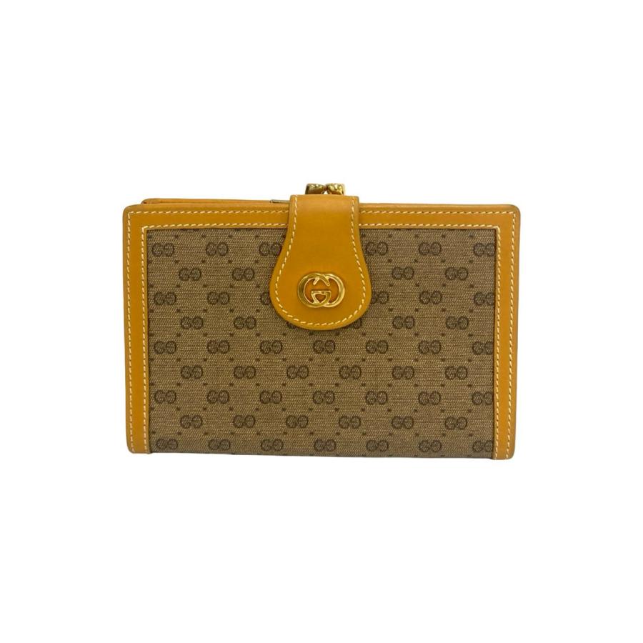GUCCI（グッチ） 極 美品 オールドグッチ マイクロGG ロゴ 金具 レザー