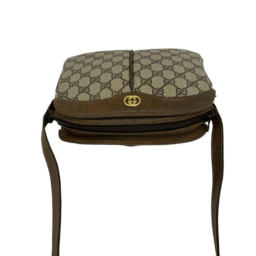 Vintage GUCCI GG柄 ショルダーバッグ ブラウン GUCCI（グッチ） 極 美品 オールドグッチ ヴィンテージ GG 柄 ロゴ