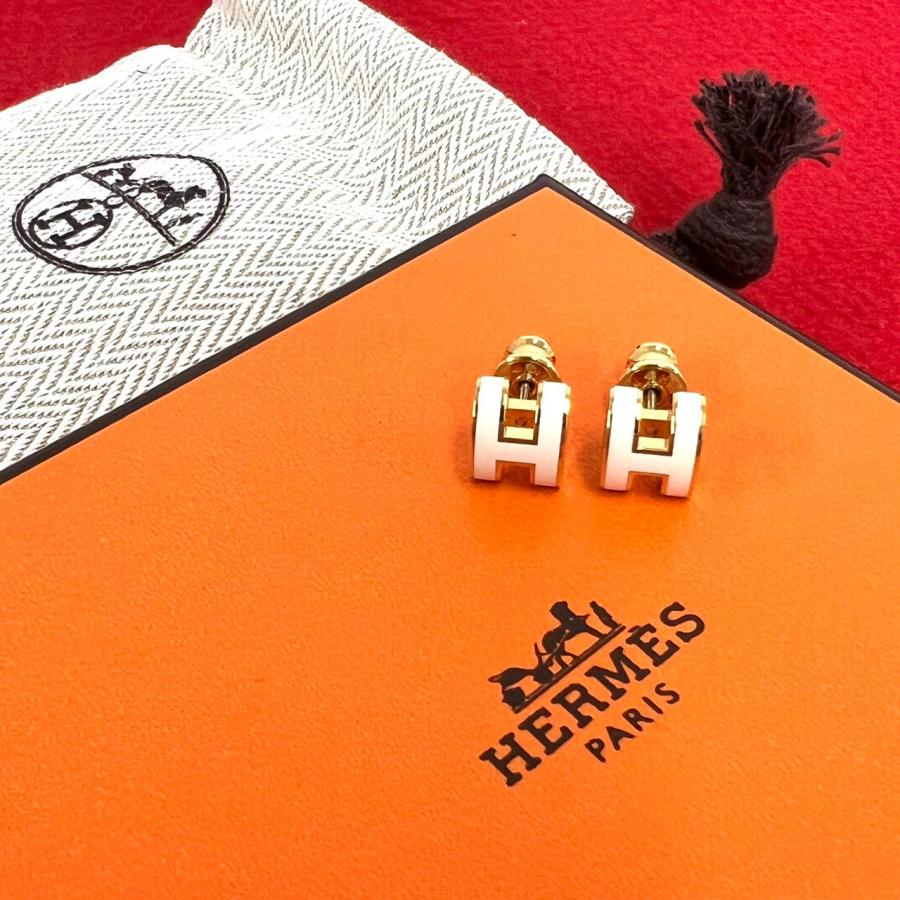 HERMES（エルメス） 極 美品 箱 袋付き ミニ ポップアッシュ ピアス GP