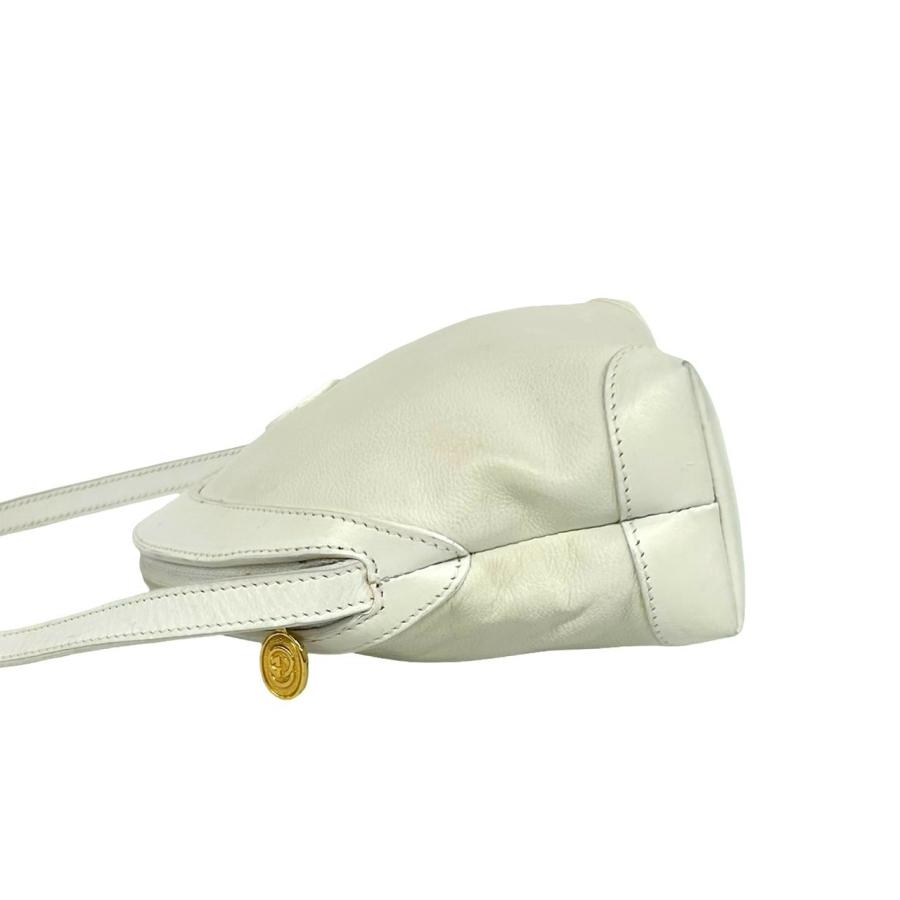 80's オールドGUCCI ホワイトレザー GGロゴ クラッチバッグ【レア】 GUCCI（グッチ） 極 美品 箱付き オールドグッチ ヴィンテージ GG ロゴ