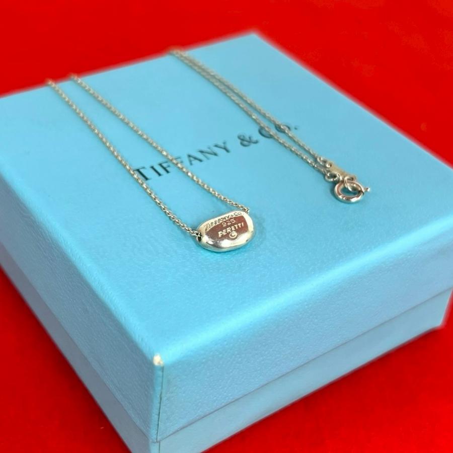 TIFFANY&Co.（ティファニー） 極 美品 ビーンズ ネックレス シルバー 