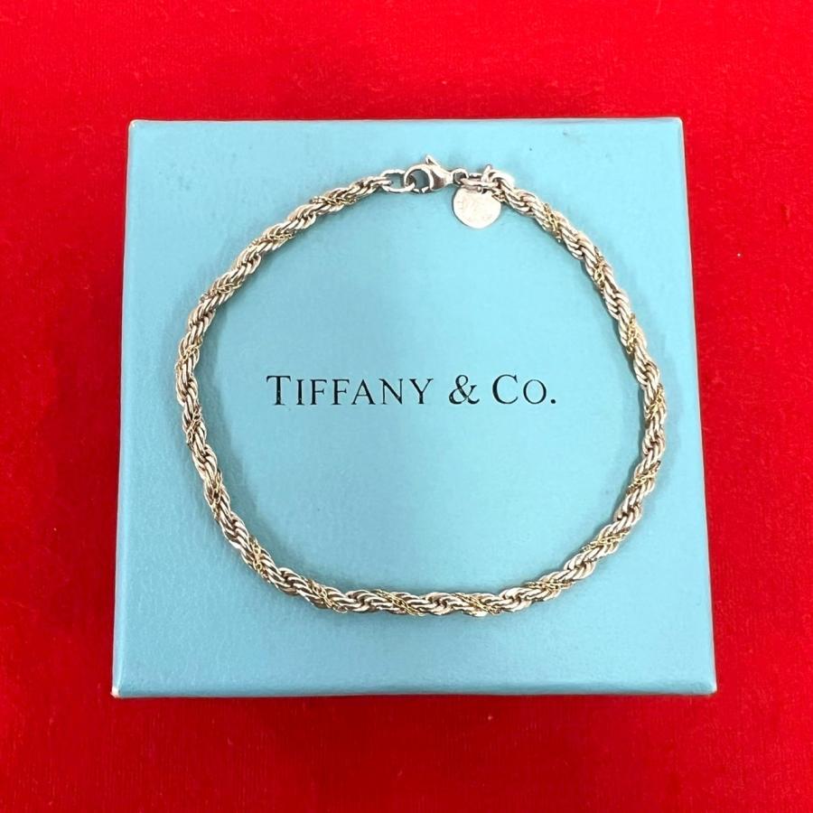 TIFFANY&Co. ティファニー シルバー ツイスト ロープ ブレスレット TIFFANY&Co.（ティファニー） 極 美品 ツイストロープ ブレスレット