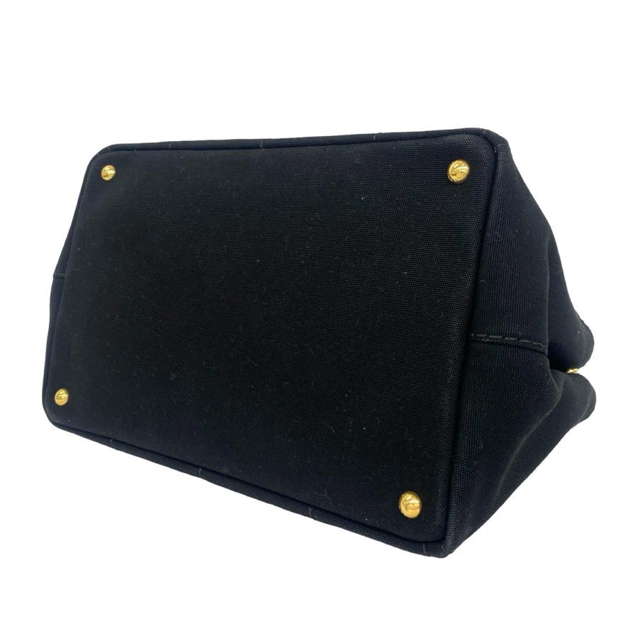 PRADA（プラダ） 極 美品 カード付き カナパ 三角ロゴ 金具 キャンバス
