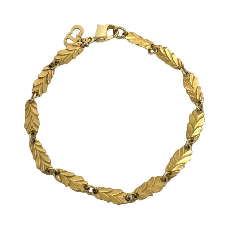 クリスチャンディオール　ヴィンテージブレスレット　Christian Dior 極 美品 Christian Dior クリスチャンディオール ヴィンテージ リーフ