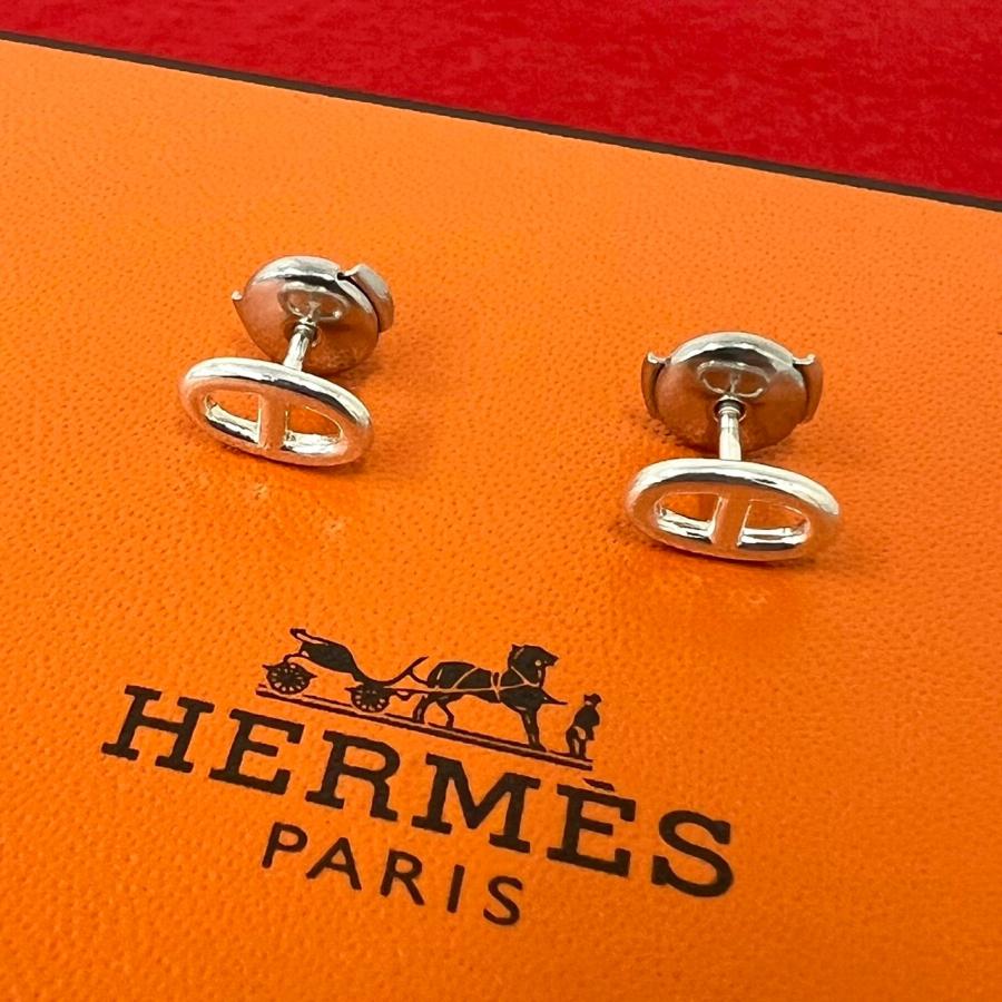 HERMES（エルメス） 極 美品 保存箱付き シェーヌダンクル ピアス 