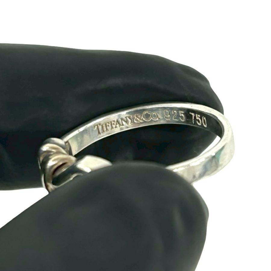 TIFFANY&Co.（ティファニー） 極 美品 ラブノット リング フック＆アイ