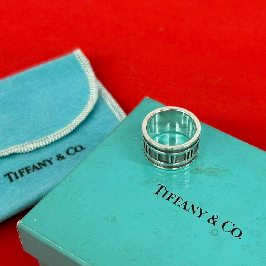 美品Tiffany & Co. アトラスワイドリング 21号小袋付き TIFFANY&Co.（ティファニー） 極 美品 保存箱 袋付 アトラス ワイド