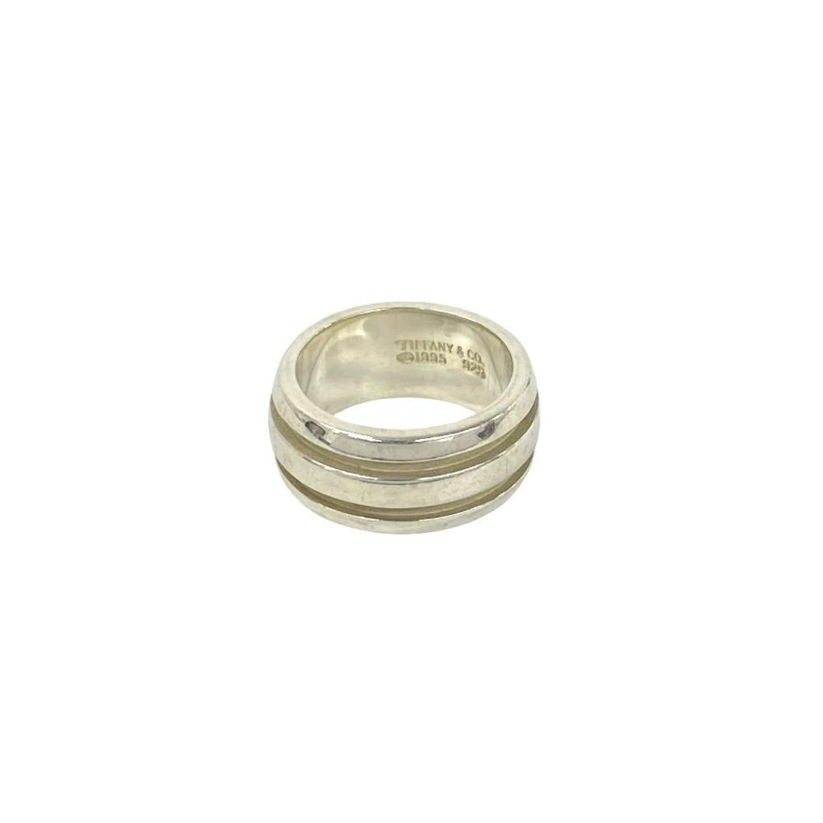 美品 Tiffany&Co.ティファニー グルーブド ダブルライン リング 9号 TIFFANY&Co.（ティファニー） 極 美品 グルーブド ダブルライン リング