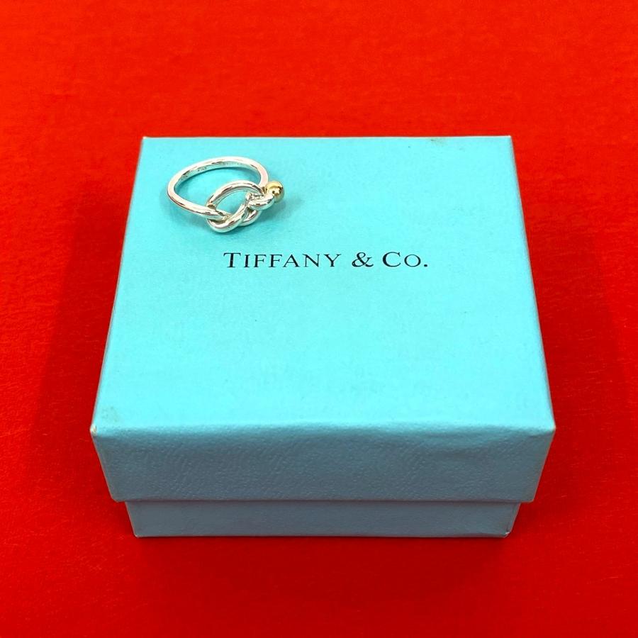 TIFFANY&Co.（ティファニー） 極 美品 ラブノット リング フック＆アイ 
