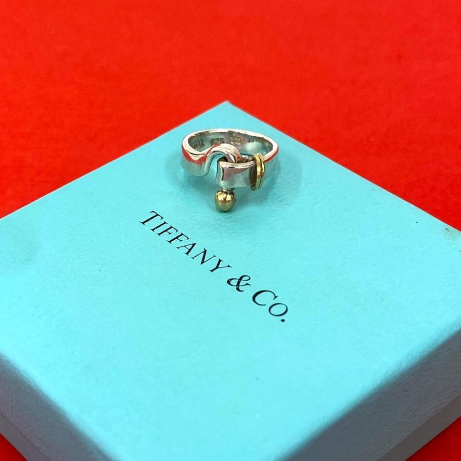 TIFFANY&Co.（ティファニー） 極 美品 フック＆アイ リング シルバー 