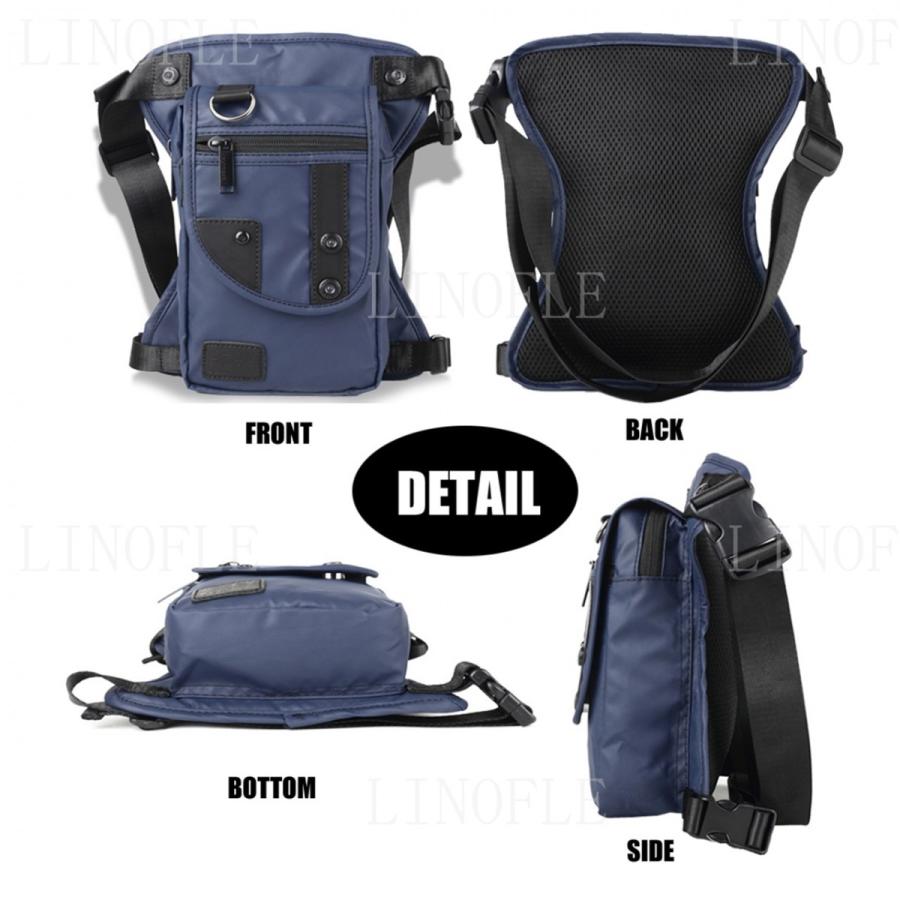 レッグバッグ バイク 防水 ポーチ ミリタリー 多機能 ウェストポーチ