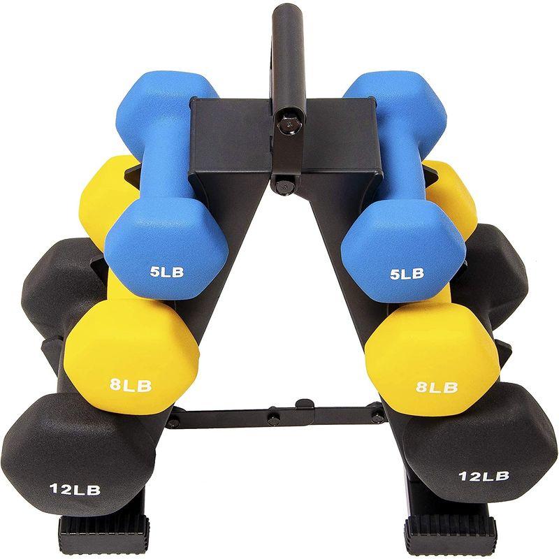 日本正規輸入品バランスフロム(BalanceFrom) ダンベルセット カラーネオプレンコーティング マルチカラー スタンド付 D5812 スタンド付 D5812 BalanceFrom ダンベルセット カラーネオプレンコーティング マルチカラー 　 サイズ