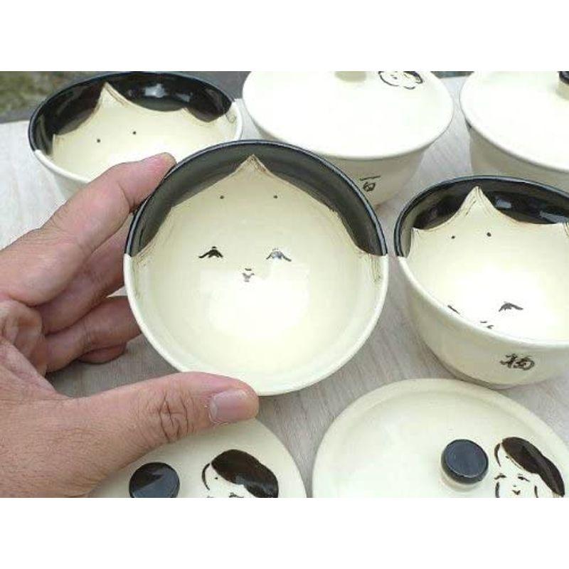 おしゃれおしゃれお福蓋付汲出碗揃え 与し三 食器、グラス、カトラリー